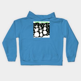 Snowpeople family! Kids Hoodie